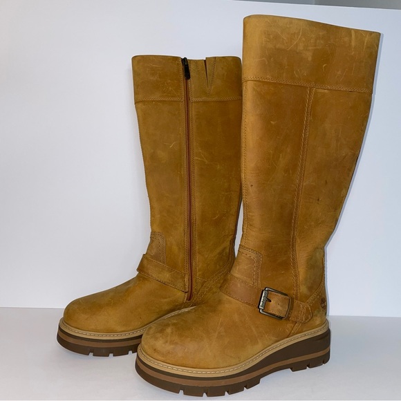 Timberland Cervinia Valley 16" Tall Brown Leather Boots - Picture 2 of 16